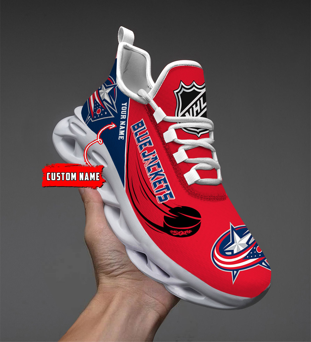 Columbus Blue Jackets-Personalized NHL New Max Soul Shoes-SP10032309ID02 - Famjoys Columbus Blue Jackets-Personalized NHL New Max Soul Shoes-SP10032309ID02 - Famjoys
