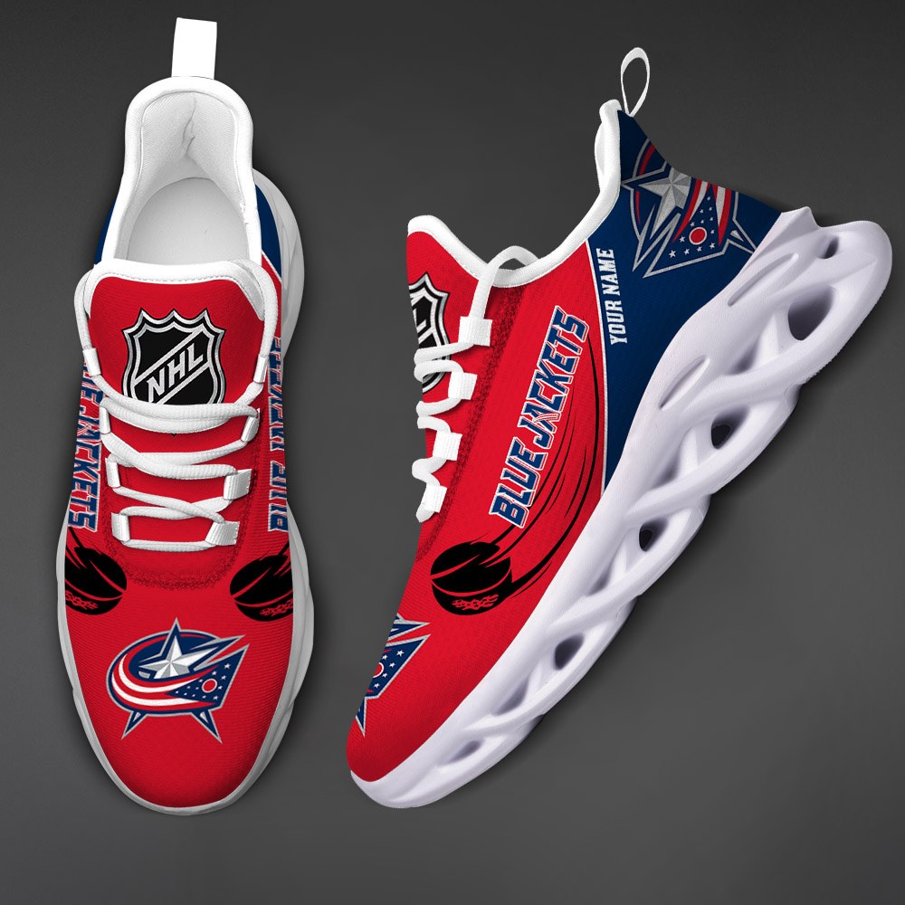 Columbus Blue Jackets-Personalized NHL New Max Soul Shoes-SP10032309ID02 - Famjoys Columbus Blue Jackets-Personalized NHL New Max Soul Shoes-SP10032309ID02 - Famjoys
