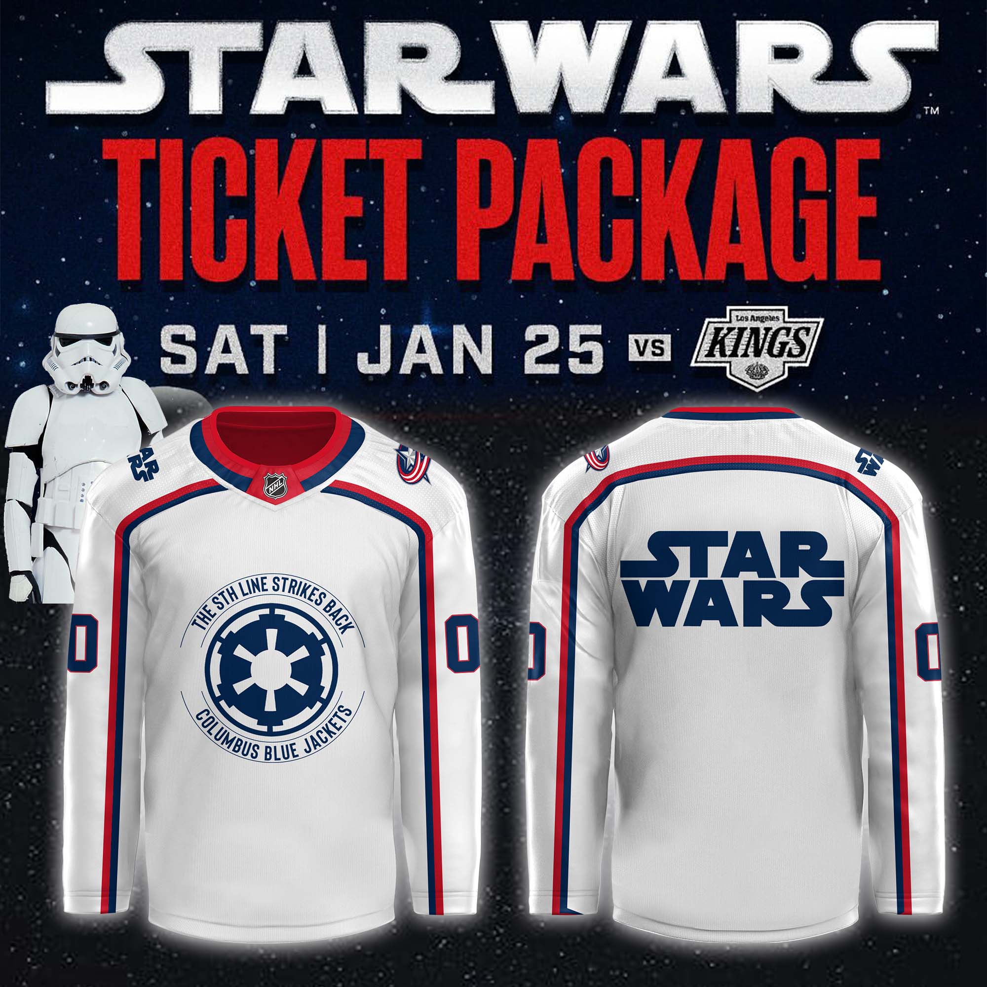 Columbus Blue Jackets x 2025 Star Wars Night Hockey Jersey - Famjoys Columbus Blue Jackets x 2025 Star Wars Night Hockey Jersey - Famjoys