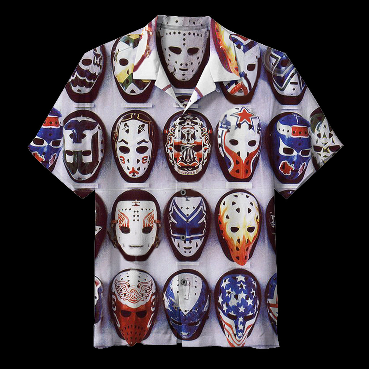Cool Mask Men's Trendy Hawaiian Shirt - Famjoys Cool Mask Men's Trendy Hawaiian Shirt - Famjoys