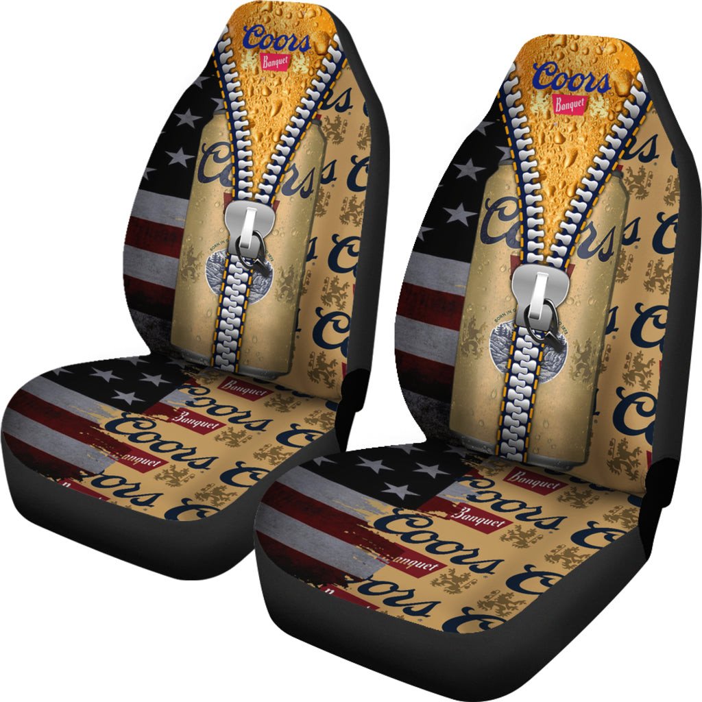 Coors Banquet Drinks Car Seat Covers Beer AA22092302 - Famjoys Coors Banquet Drinks Car Seat Covers Beer AA22092302 - Famjoys