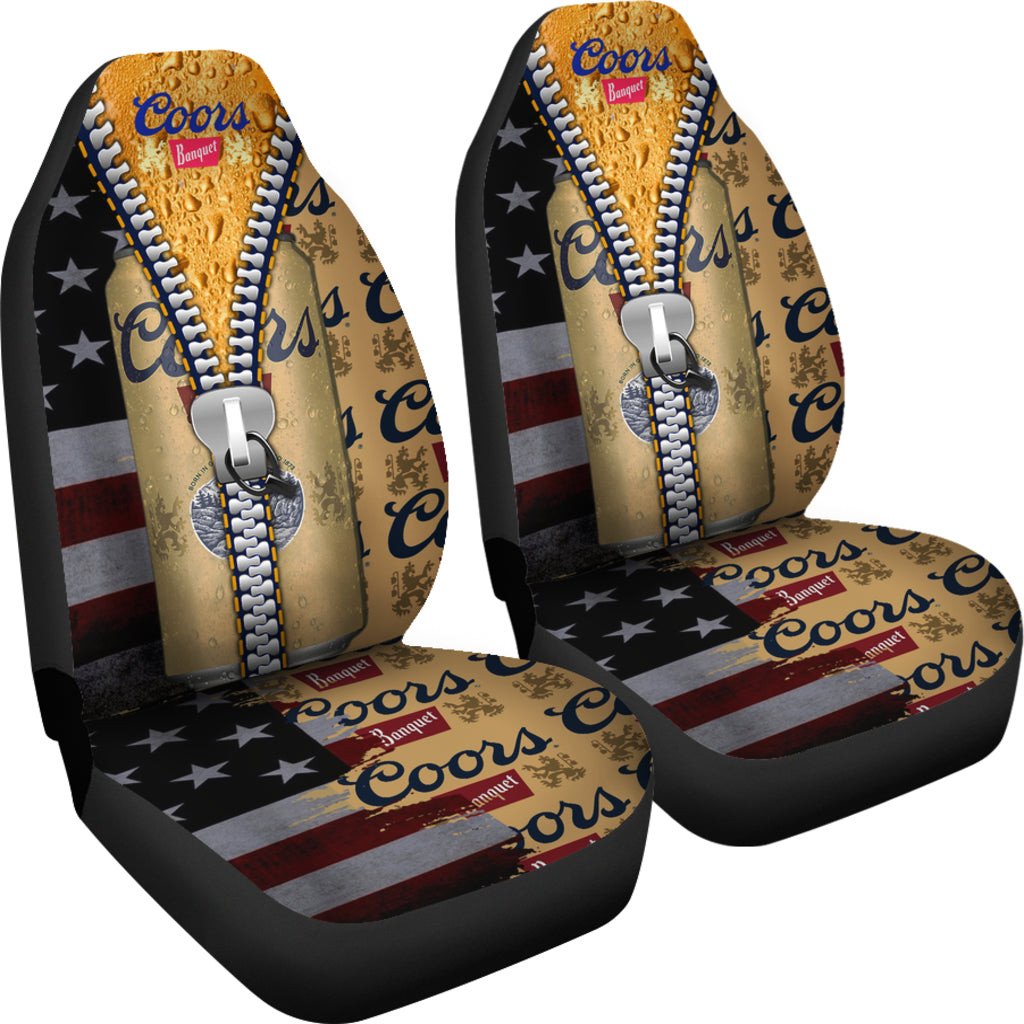 Coors Banquet Drinks Car Seat Covers Beer AA22092302 - Famjoys Coors Banquet Drinks Car Seat Covers Beer AA22092302 - Famjoys