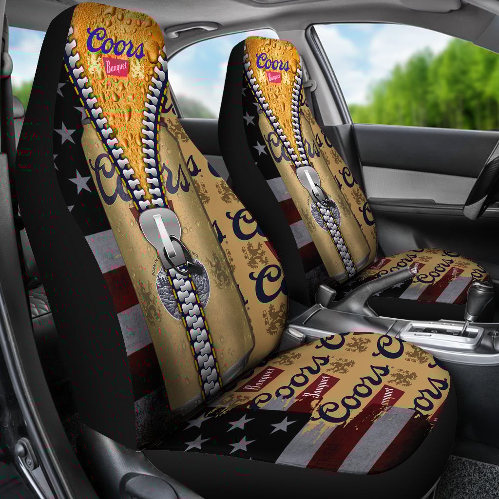 Coors Banquet Drinks Car Seat Covers Beer AA22092302 - Famjoys Coors Banquet Drinks Car Seat Covers Beer AA22092302 - Famjoys