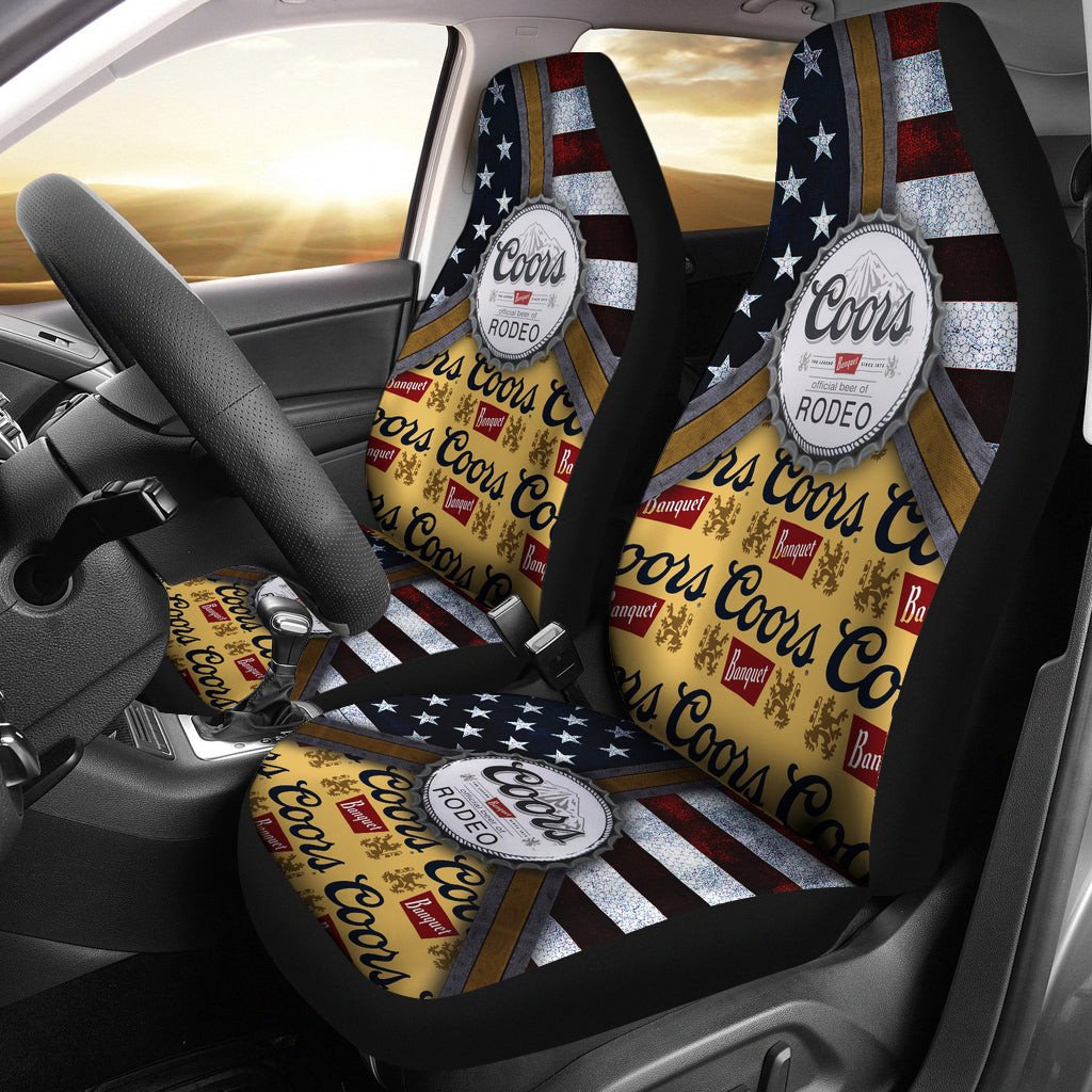Coors Banquet Drinks Car Seat Covers Beer AA22092304 - Famjoys Coors Banquet Drinks Car Seat Covers Beer AA22092304 - Famjoys