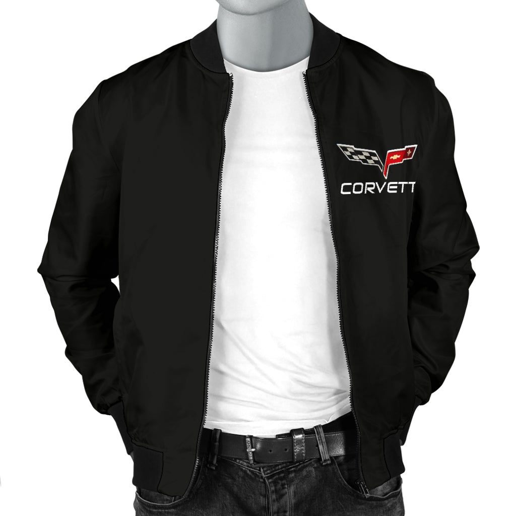 Corvette C6 Men's Bomber Jacket BL - Famjoys Corvette C6 Men's Bomber Jacket BL - Famjoys