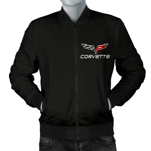 Corvette C6 Men's Bomber Jacket BL - Famjoys Corvette C6 Men's Bomber Jacket BL - Famjoys