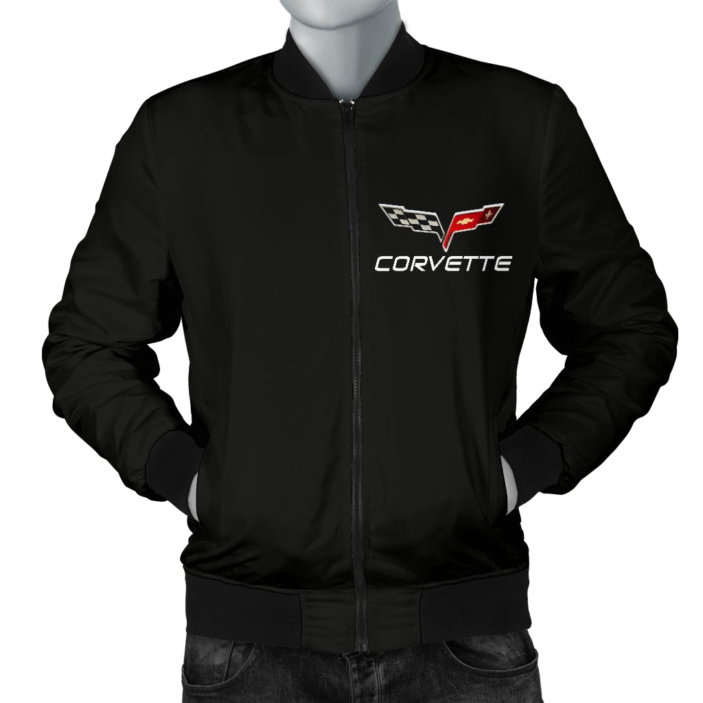 Corvette C6 Men's Bomber Jacket BL - Famjoys Corvette C6 Men's Bomber Jacket BL - Famjoys