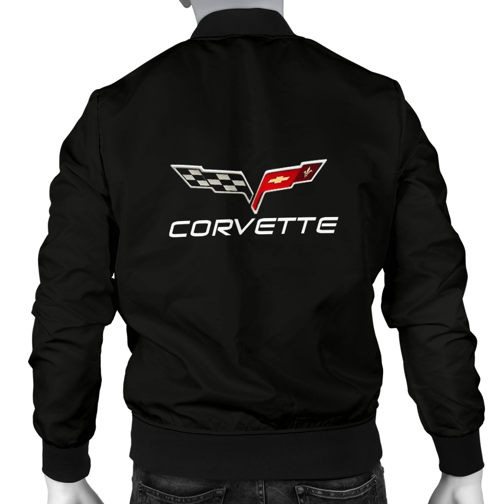 Corvette C6 Men's Bomber Jacket BL - Famjoys Corvette C6 Men's Bomber Jacket BL - Famjoys