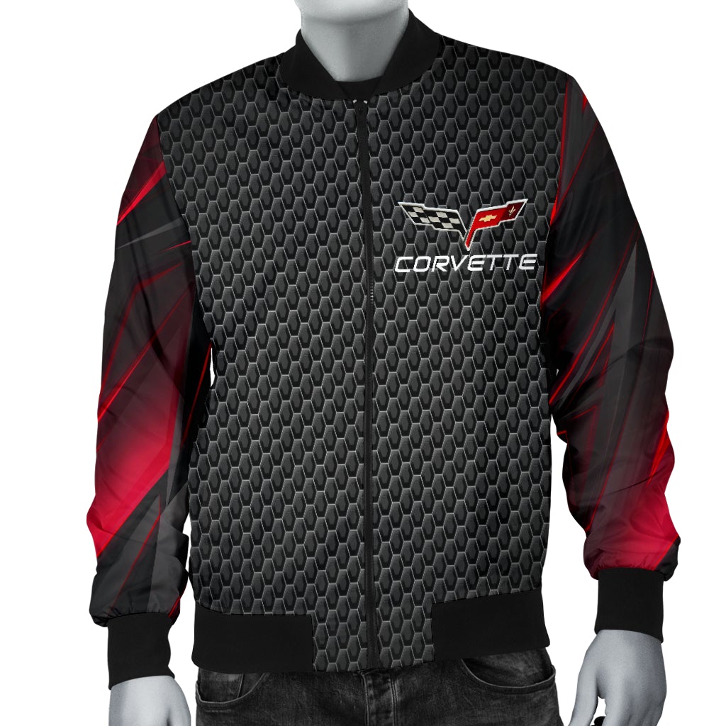Corvette C6 Men's Bomber Jacket RA - Famjoys Corvette C6 Men's Bomber Jacket RA - Famjoys