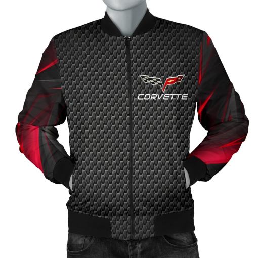 Corvette C6 Men's Bomber Jacket RA - Famjoys Corvette C6 Men's Bomber Jacket RA - Famjoys