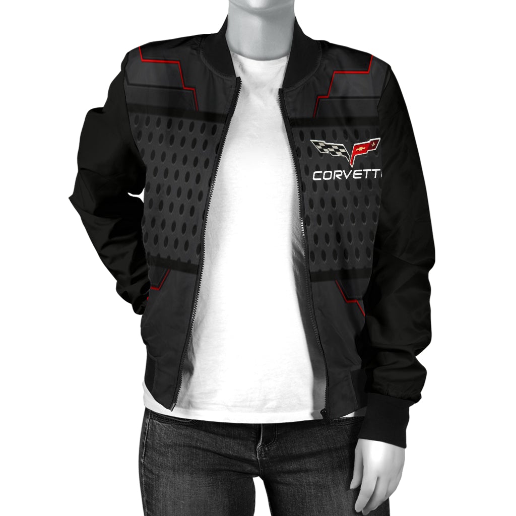 Corvette C6 Women's Bomber Jacket MX - Famjoys Corvette C6 Women's Bomber Jacket MX - Famjoys