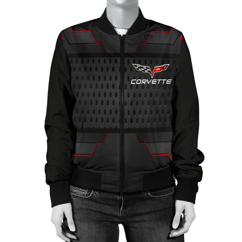 Corvette C6 Women's Bomber Jacket MX - Famjoys Corvette C6 Women's Bomber Jacket MX - Famjoys