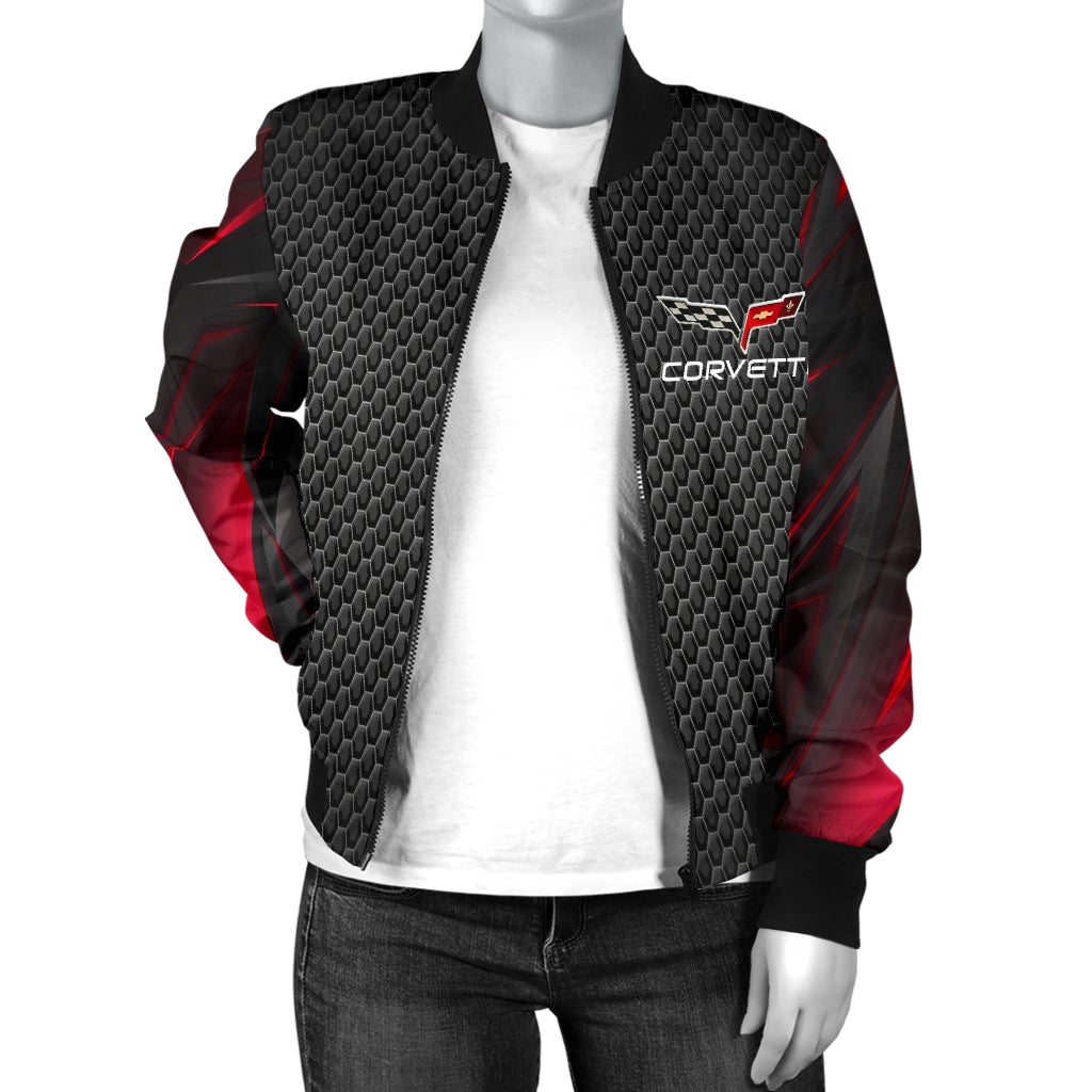 Corvette C6 Women's Bomber Jacket RA - Famjoys Corvette C6 Women's Bomber Jacket RA - Famjoys