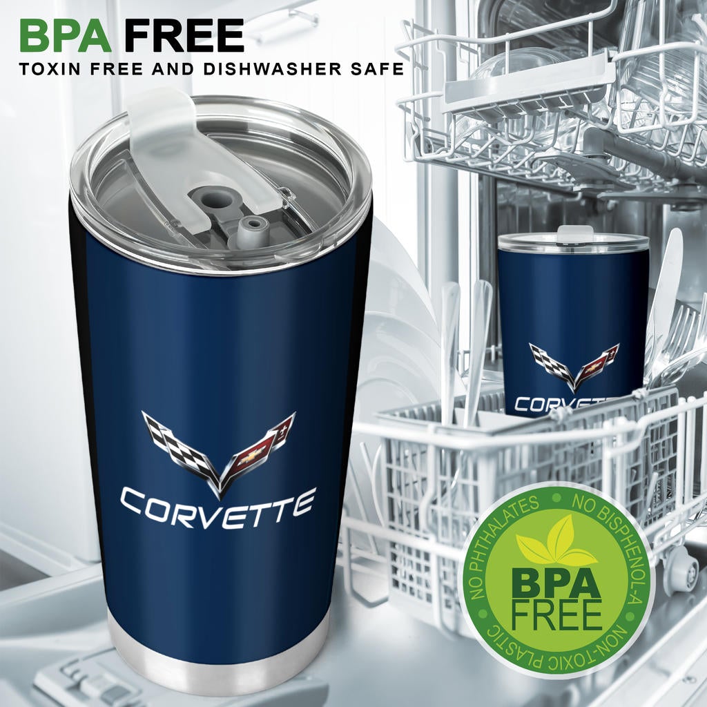 Corvette C7 Tumbler Blue - Famjoys Corvette C7 Tumbler Blue - Famjoys
