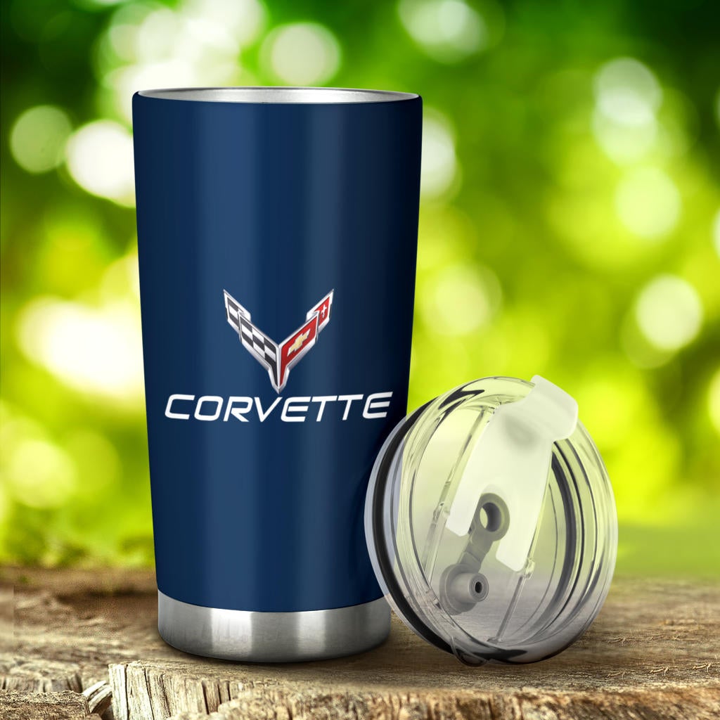 Corvette C8 Tumbler Blue - Famjoys Corvette C8 Tumbler Blue - Famjoys