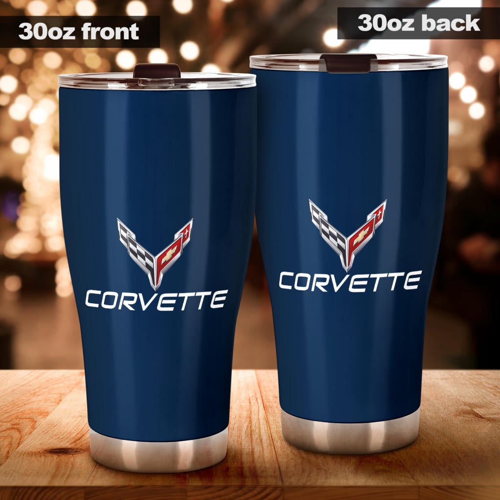 Corvette C8 Tumbler Blue - Famjoys Corvette C8 Tumbler Blue - Famjoys