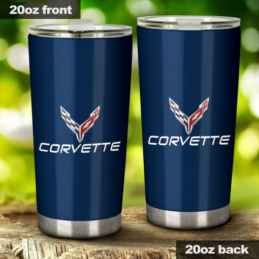 Corvette C8 Tumbler Blue - Famjoys Corvette C8 Tumbler Blue - Famjoys