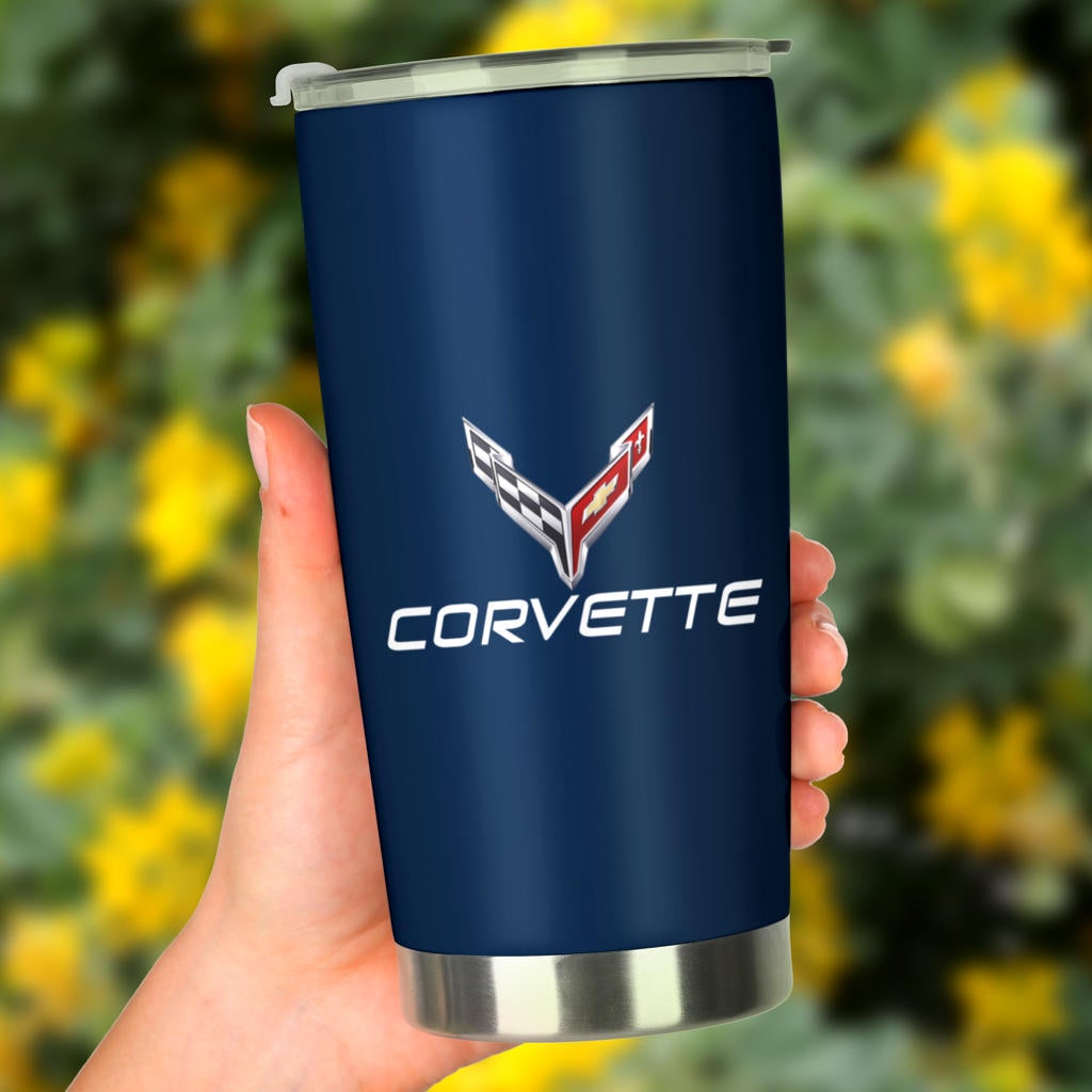 Corvette C8 Tumbler Blue - Famjoys Corvette C8 Tumbler Blue - Famjoys