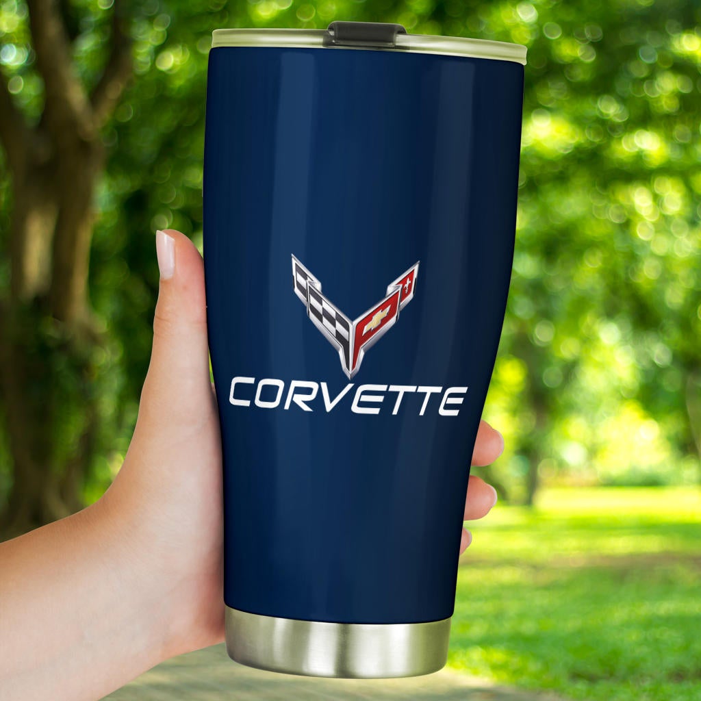 Corvette C8 Tumbler Blue - Famjoys Corvette C8 Tumbler Blue - Famjoys