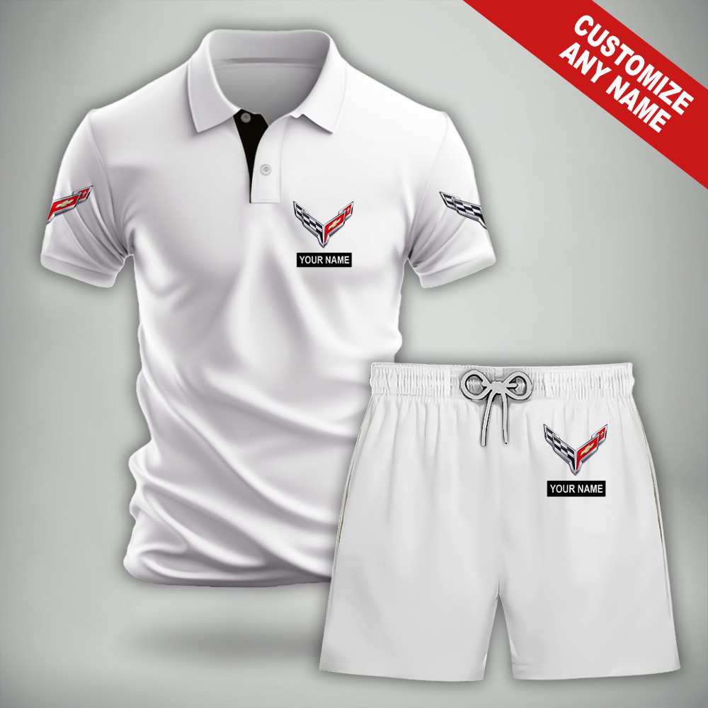Corvette Polo And Shorts Set SP21062305DS02 - Famjoys Corvette Polo And Shorts Set SP21062305DS02 - Famjoys