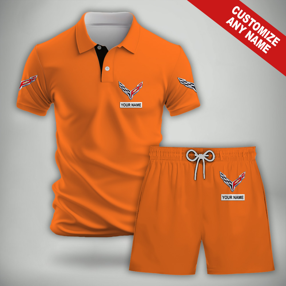Corvette Polo And Shorts Set SP21062305DS02 - Famjoys Corvette Polo And Shorts Set SP21062305DS02 - Famjoys