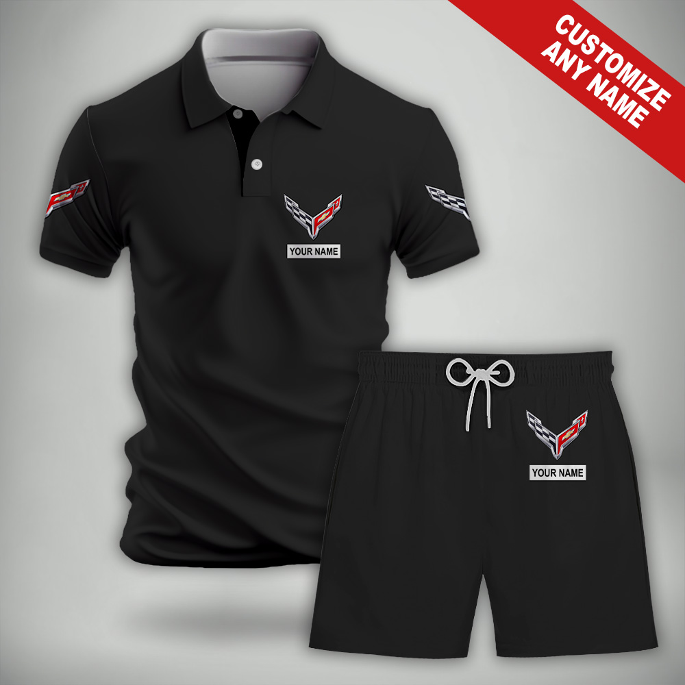 Corvette Polo And Shorts Set SP21062305DS02 - Famjoys Corvette Polo And Shorts Set SP21062305DS02 - Famjoys