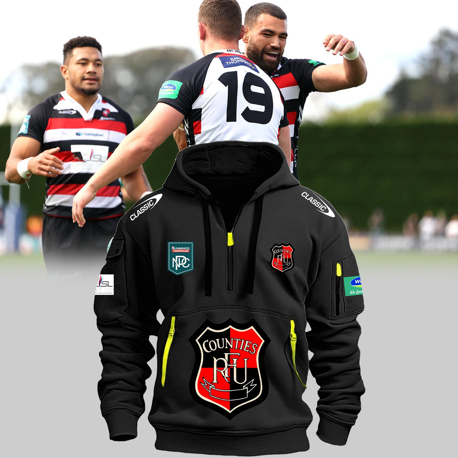 Counties Manukau Rugby Hoodie - Famjoys Counties Manukau Rugby Hoodie - Famjoys