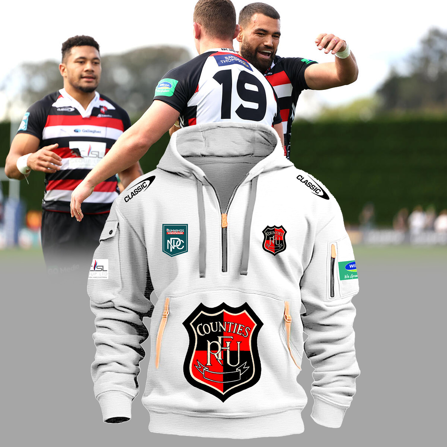 Counties Manukau Rugby Hoodie - Famjoys Counties Manukau Rugby Hoodie - Famjoys