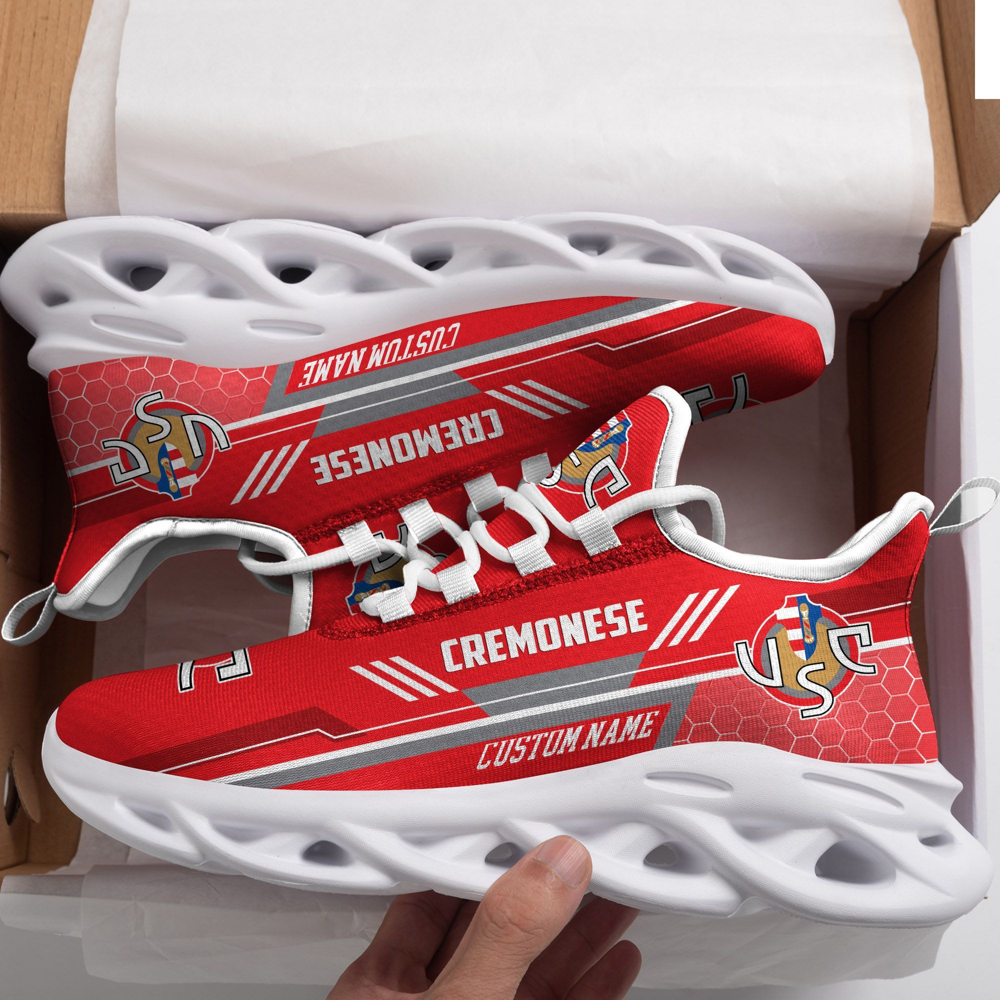 Cremonese Custom Personalized Max Soul Sneakers Shoes - Famjoys Cremonese Custom Personalized Max Soul Sneakers Shoes - Famjoys