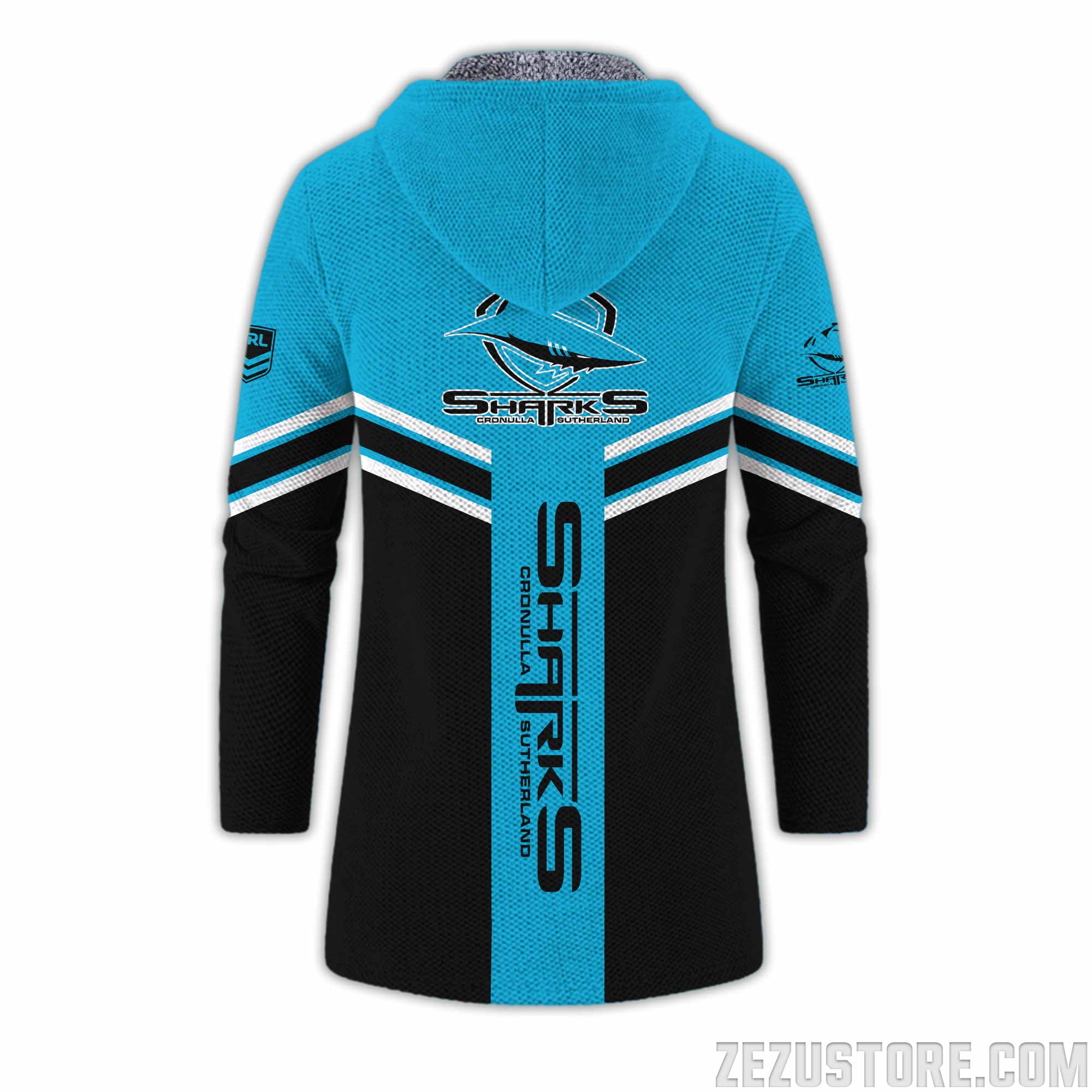 Cronulla-Sutherland Sharks NRL Premium Wind Jacket M02 - Famjoys Cronulla-Sutherland Sharks NRL Premium Wind Jacket M02 - Famjoys
