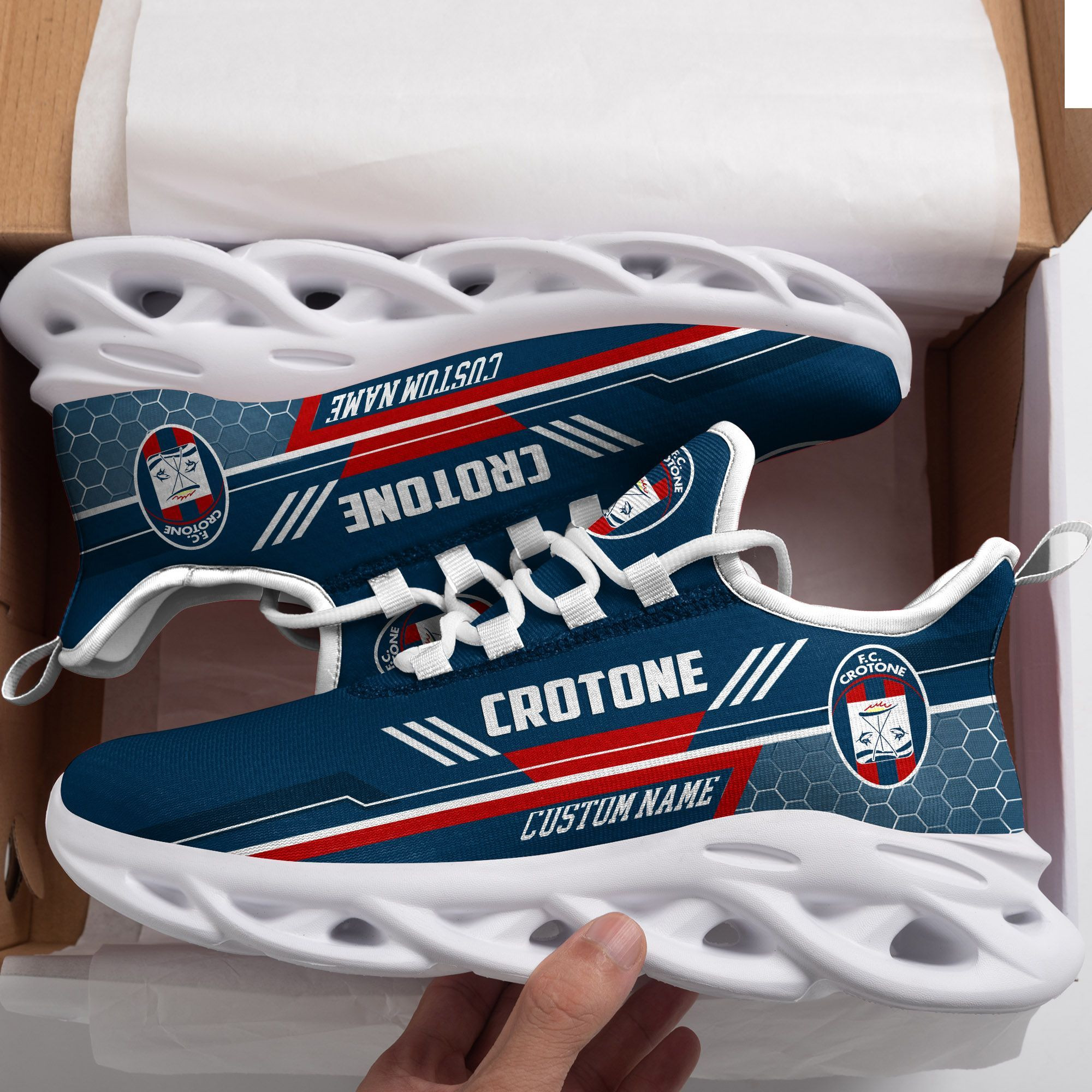 Crotone Custom Personalized Max Soul Sneakers Shoes - Famjoys Crotone Custom Personalized Max Soul Sneakers Shoes - Famjoys