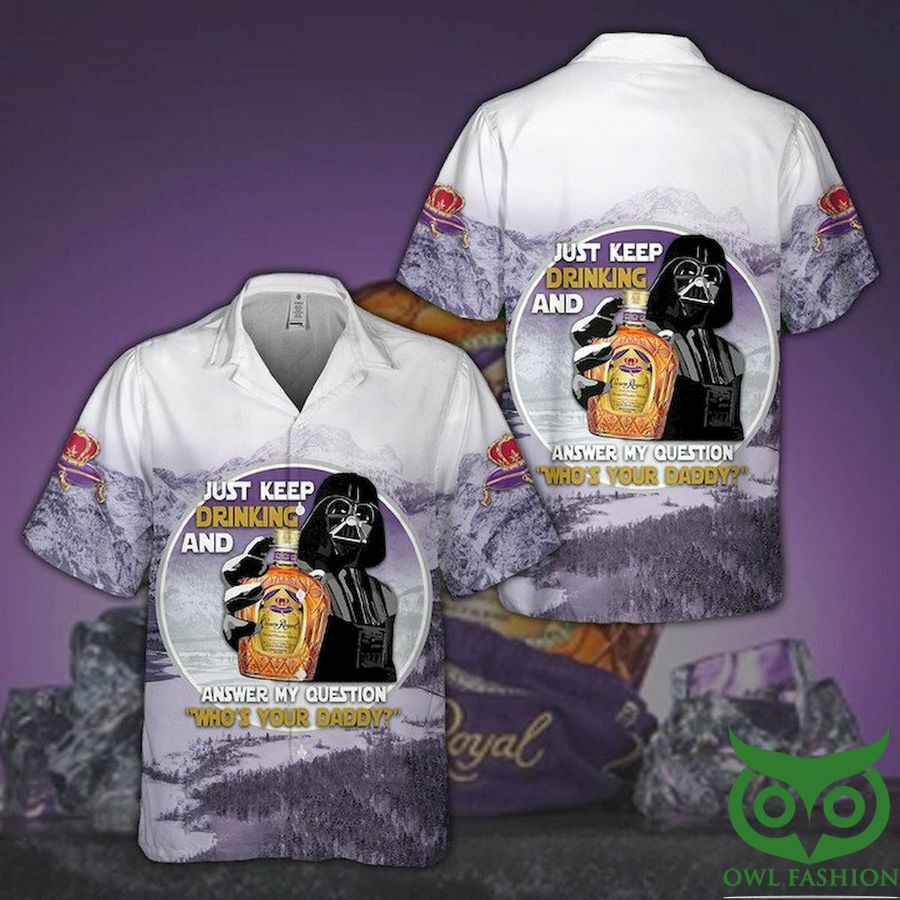 Crown Royal S Just Keep Drinking Hawaiian Shirt - Famjoys Crown Royal S Just Keep Drinking Hawaiian Shirt - Famjoys