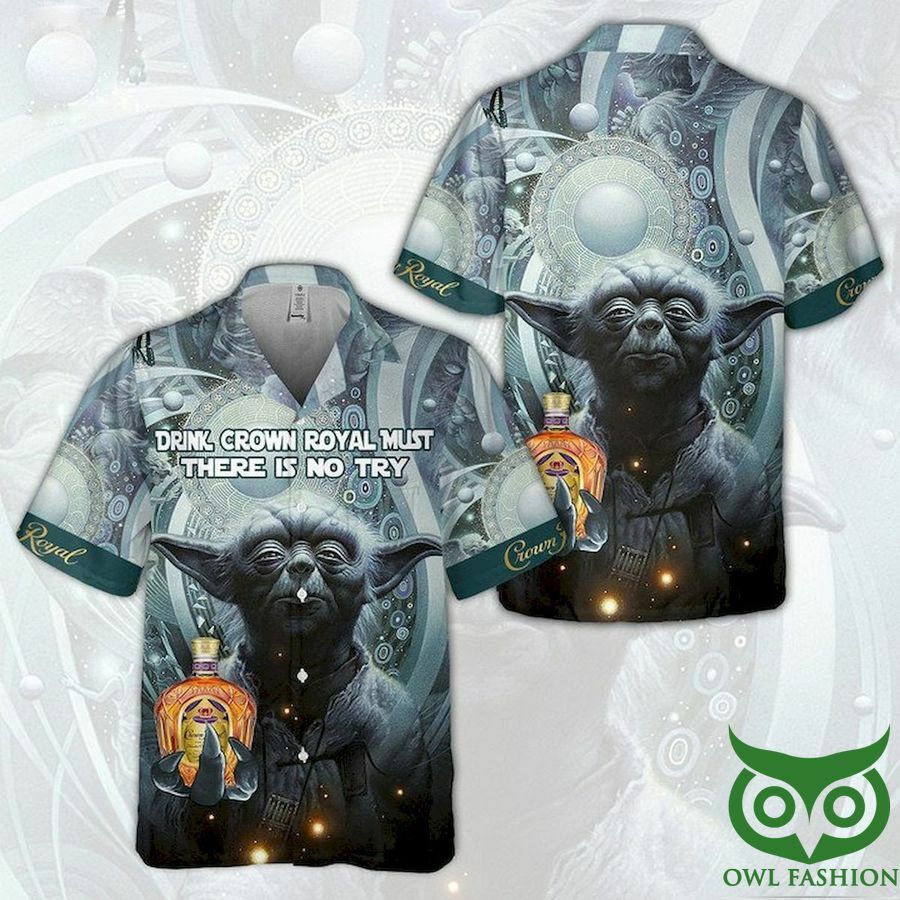 Crown Royal S There Is No Try Hawaiian Shirt - Famjoys Crown Royal S There Is No Try Hawaiian Shirt - Famjoys