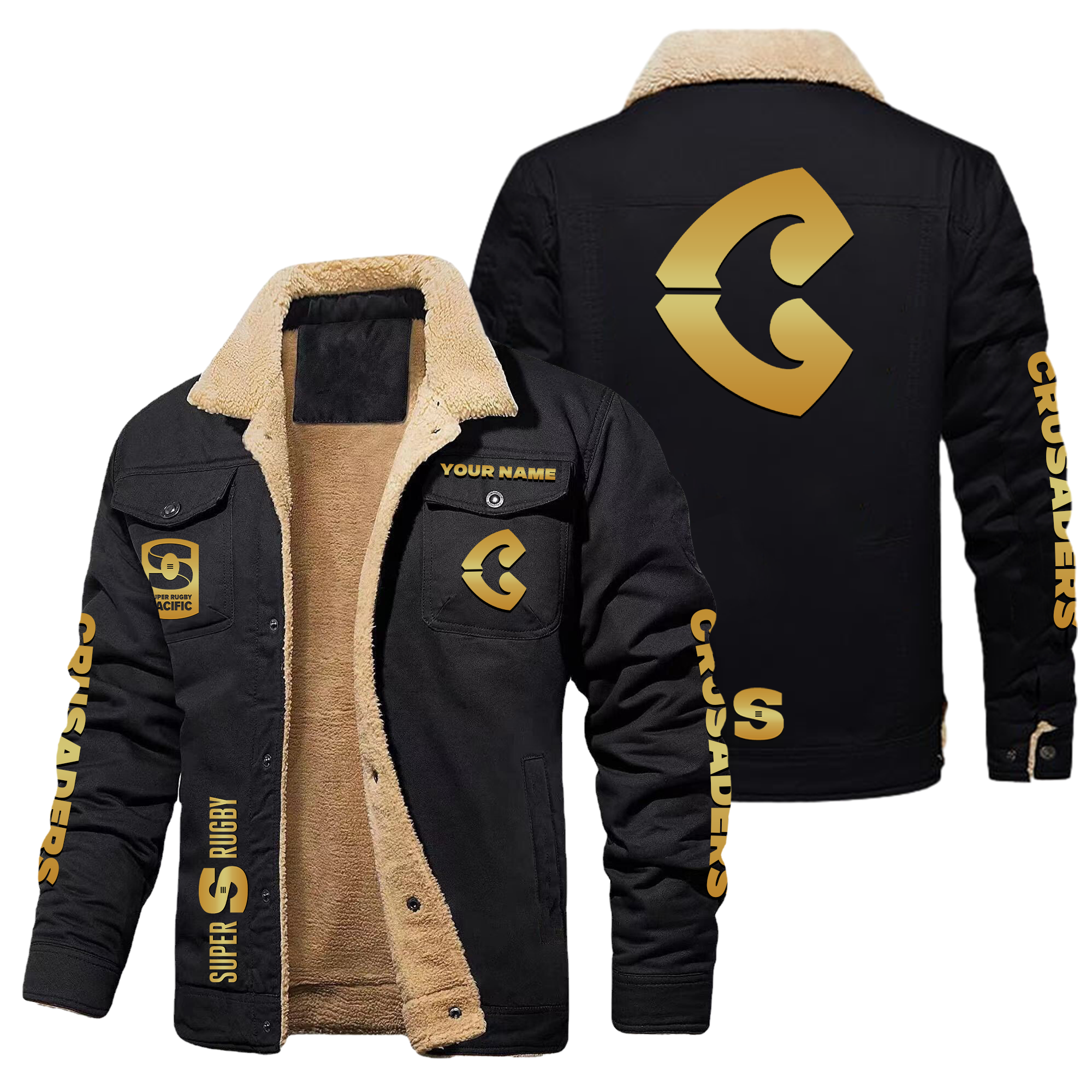 Crusaders Personalized Fleece Casual Jacket – Edition - Famjoys Crusaders Personalized Fleece Casual Jacket – Edition - Famjoys