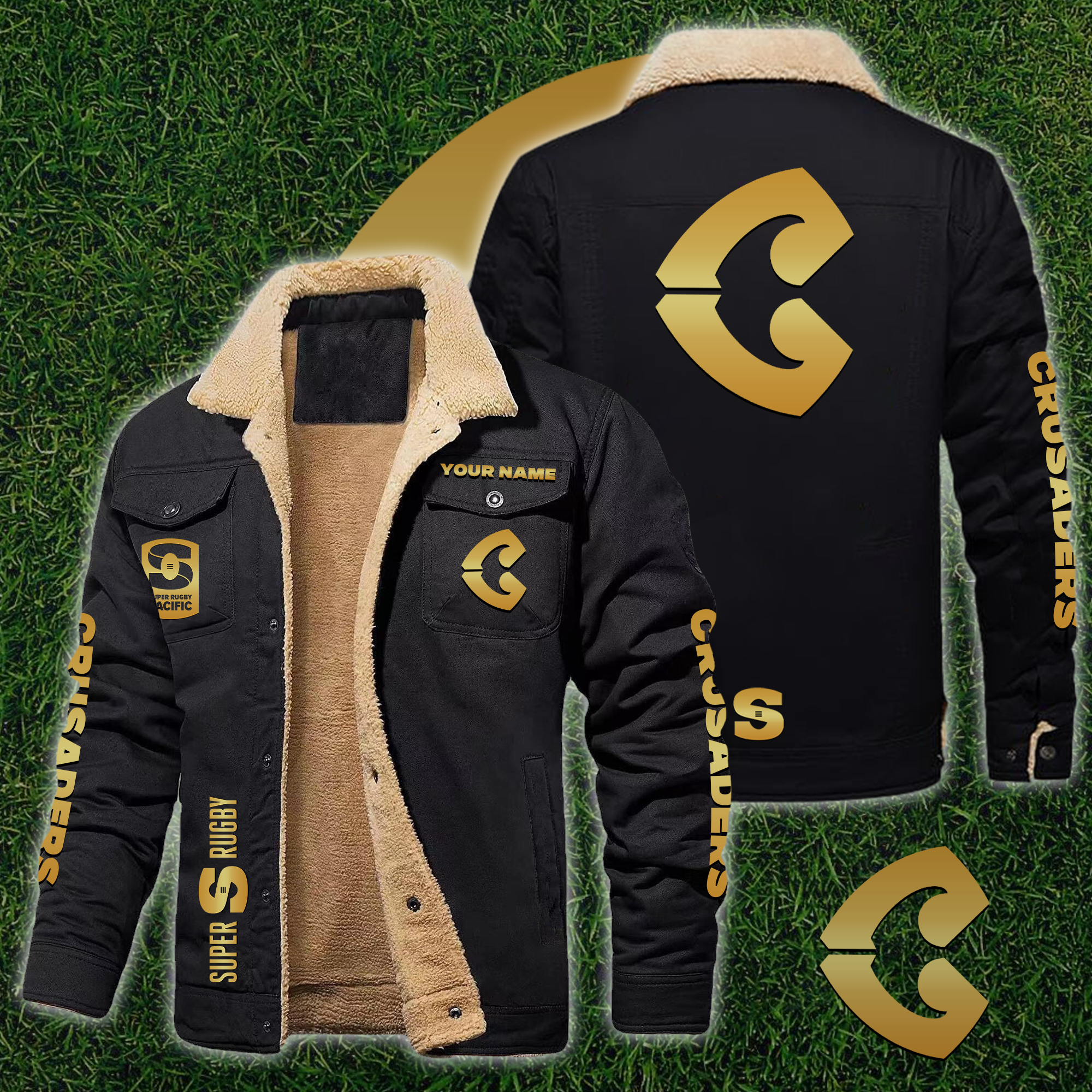 Crusaders Personalized Fleece Casual Jacket – Edition - Famjoys Crusaders Personalized Fleece Casual Jacket – Edition - Famjoys