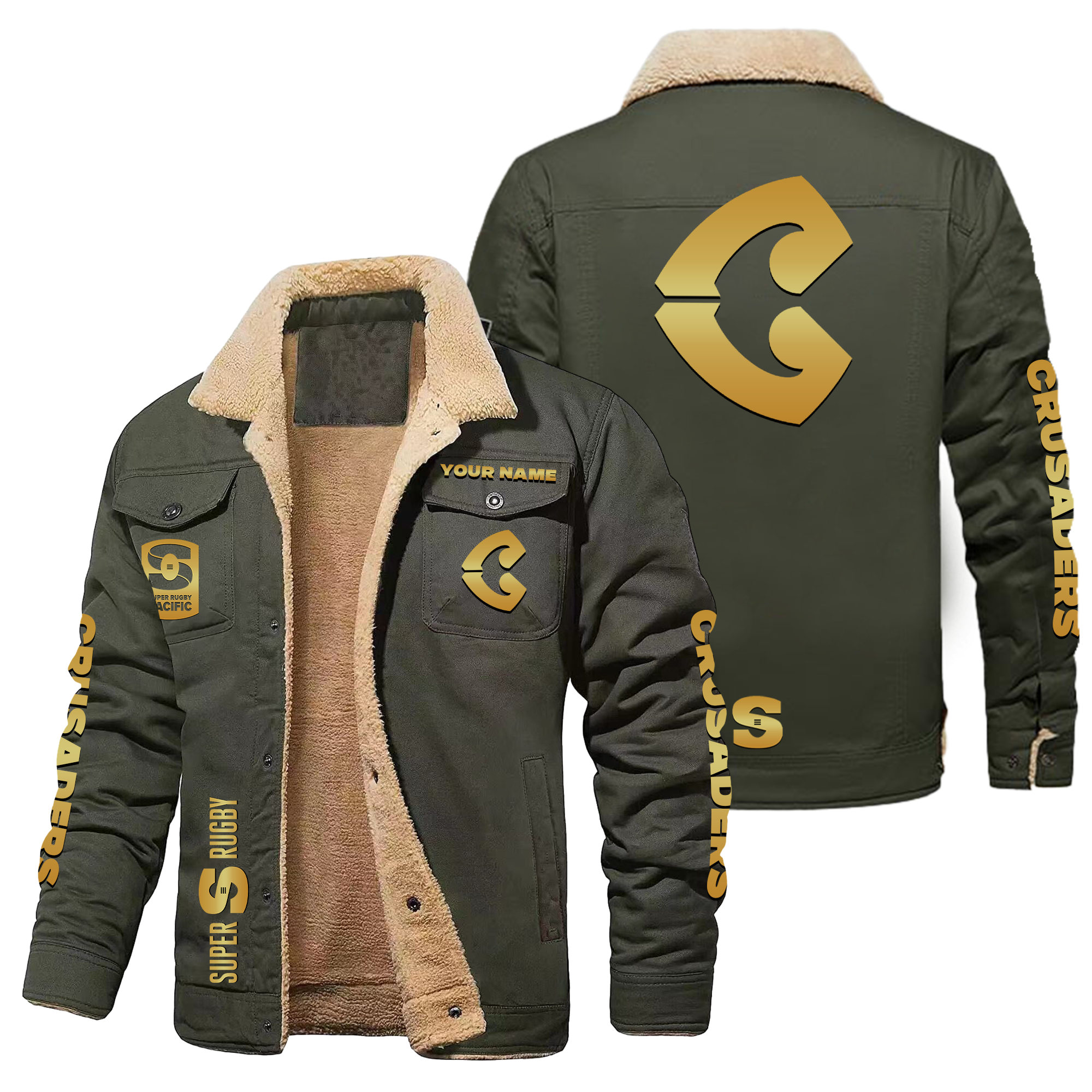 Crusaders Personalized Fleece Casual Jacket – Edition - Famjoys Crusaders Personalized Fleece Casual Jacket – Edition - Famjoys