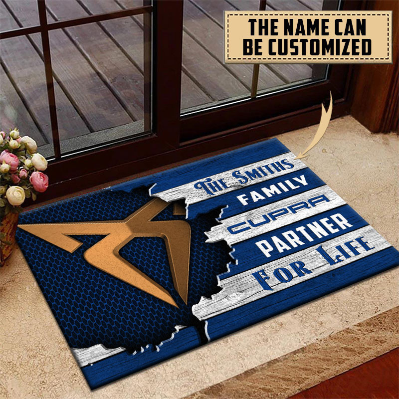 Cupra Doormat Custom Name, Multicolor - Famjoys Cupra Doormat Custom Name, Multicolor - Famjoys