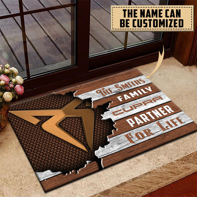 Cupra Doormat Custom Name, Multicolor - Famjoys Cupra Doormat Custom Name, Multicolor - Famjoys