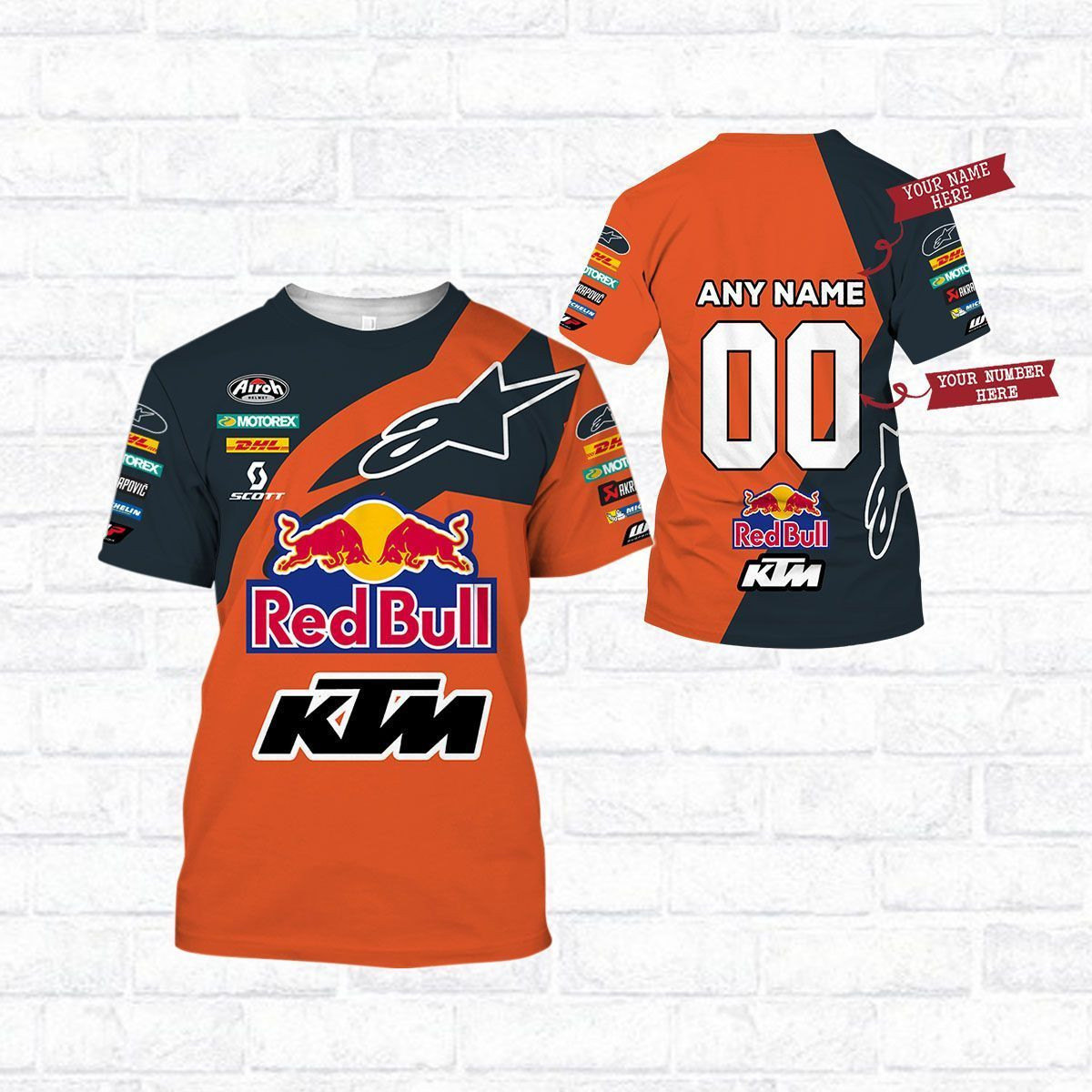 Custom 3D All Over Printed KTM Racing Shirts Ver2 - Famjoys Custom 3D All Over Printed KTM Racing Shirts Ver2 - Famjoys