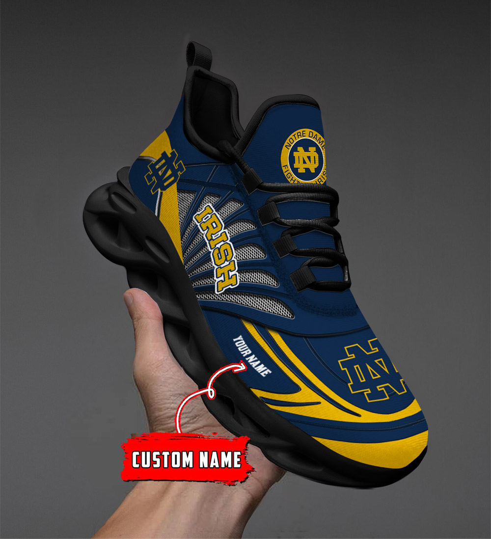 Custom Name 02 Notre Dame Fighting Irish PERSONALIZED MAX SOUL SHOES DS001 - Famjoys Custom Name 02 Notre Dame Fighting Irish PERSONALIZED MAX SOUL SHOES DS001 - Famjoys
