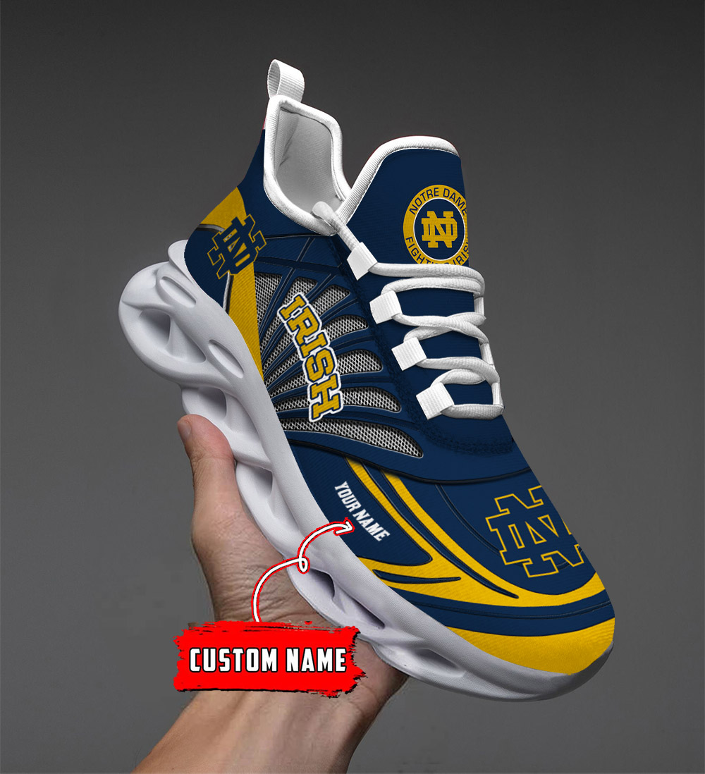 Custom Name 02 Notre Dame Fighting Irish PERSONALIZED MAX SOUL SHOES DS001 - Famjoys Custom Name 02 Notre Dame Fighting Irish PERSONALIZED MAX SOUL SHOES DS001 - Famjoys