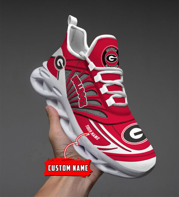 Custom Name 08 Georgia Bulldogs PERSONALIZED MAX SOUL SHOES DS001 - Famjoys Custom Name 08 Georgia Bulldogs PERSONALIZED MAX SOUL SHOES DS001 - Famjoys