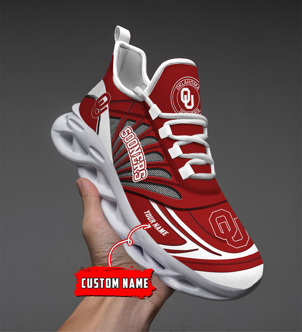 Custom Name 10 Oklahoma Sooners PERSONALIZED MAX SOUL SHOES DS001 - Famjoys Custom Name 10 Oklahoma Sooners PERSONALIZED MAX SOUL SHOES DS001 - Famjoys