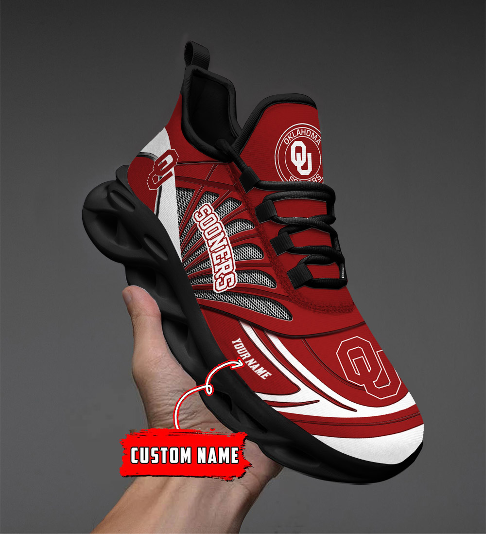 Custom Name 10 Oklahoma Sooners PERSONALIZED MAX SOUL SHOES DS001 - Famjoys Custom Name 10 Oklahoma Sooners PERSONALIZED MAX SOUL SHOES DS001 - Famjoys