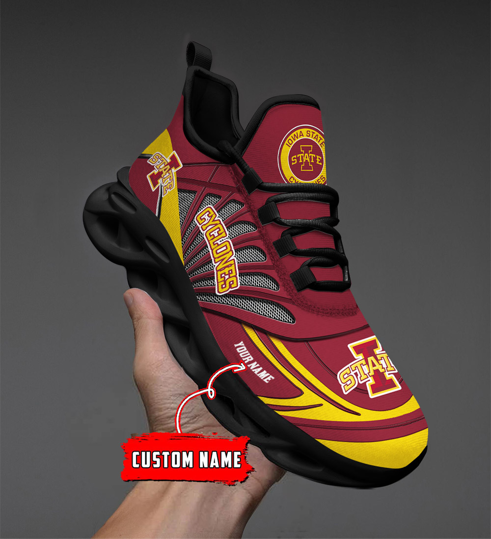 Custom Name 11 Iowa State Cyclones PERSONALIZED MAX SOUL SHOES DS001 - Famjoys Custom Name 11 Iowa State Cyclones PERSONALIZED MAX SOUL SHOES DS001 - Famjoys
