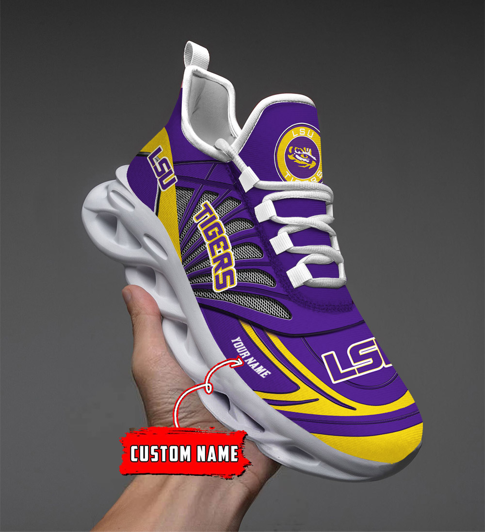 Custom Name 13 LSU Tigers PERSONALIZED MAX SOUL SHOES DS001 - Famjoys Custom Name 13 LSU Tigers PERSONALIZED MAX SOUL SHOES DS001 - Famjoys