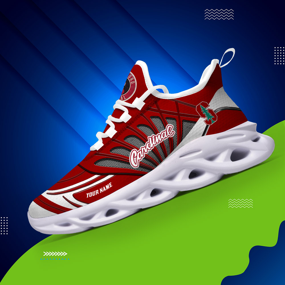 Custom Name 35 Stanford Cardinal PERSONALIZED MAX SOUL SHOES DS001 - Famjoys Custom Name 35 Stanford Cardinal PERSONALIZED MAX SOUL SHOES DS001 - Famjoys