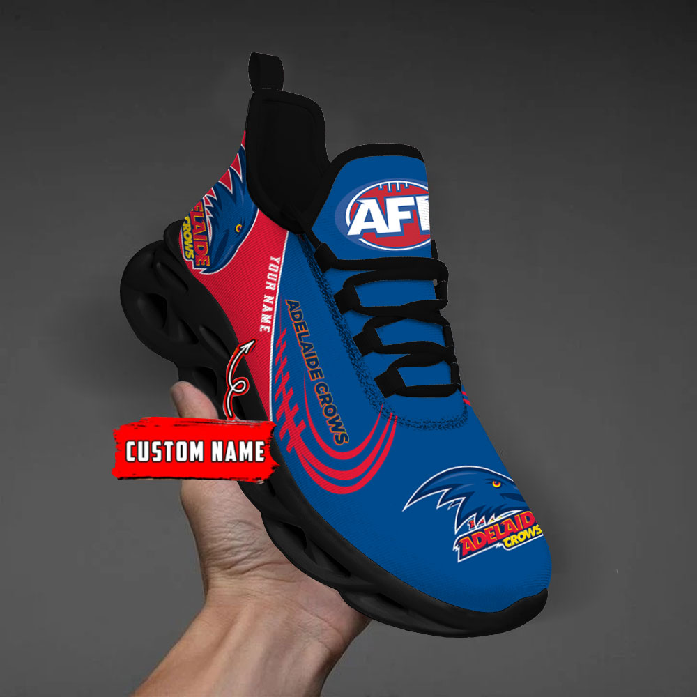 Custom Name Adelaide Crows PERSONALIZED MAX SOUL SHOES DS006 - Famjoys Custom Name Adelaide Crows PERSONALIZED MAX SOUL SHOES DS006 - Famjoys