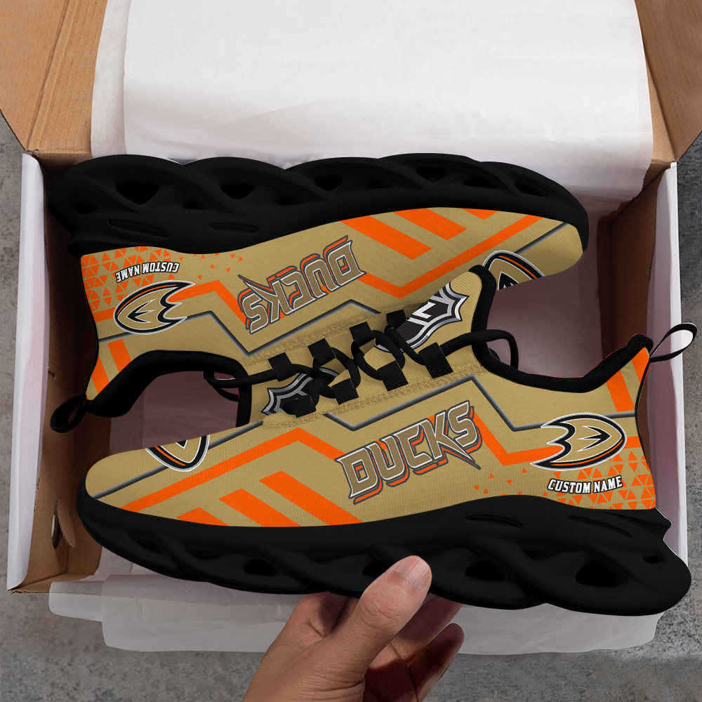 Custom Name Anaheim Ducks PERSONALIZED MAX SOUL SHOES DS001 NEW 2022 - Famjoys Custom Name Anaheim Ducks PERSONALIZED MAX SOUL SHOES DS001 NEW 2022 - Famjoys