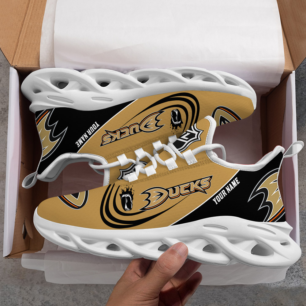 Custom Name Anaheim Ducks PERSONALIZED MAX SOUL SHOES DS006 - Famjoys Custom Name Anaheim Ducks PERSONALIZED MAX SOUL SHOES DS006 - Famjoys